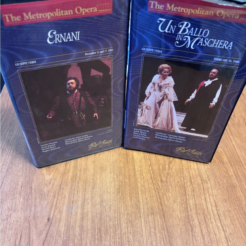 The Metropolitan Opera VHS Collection - Ernani & Un Ballo in Maschera